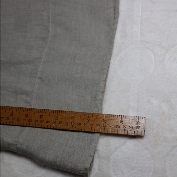 Rosemarine Linen Midi Relaxed Shift Dress Beige Taupe Neutral Minimalist Size M - Picture 9 of 11